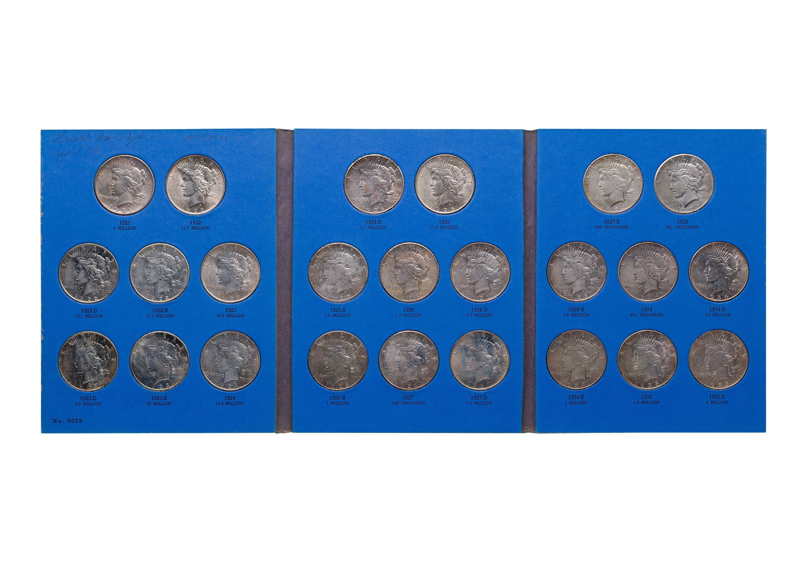 Peace Dollar Complete Set (1 of 1)