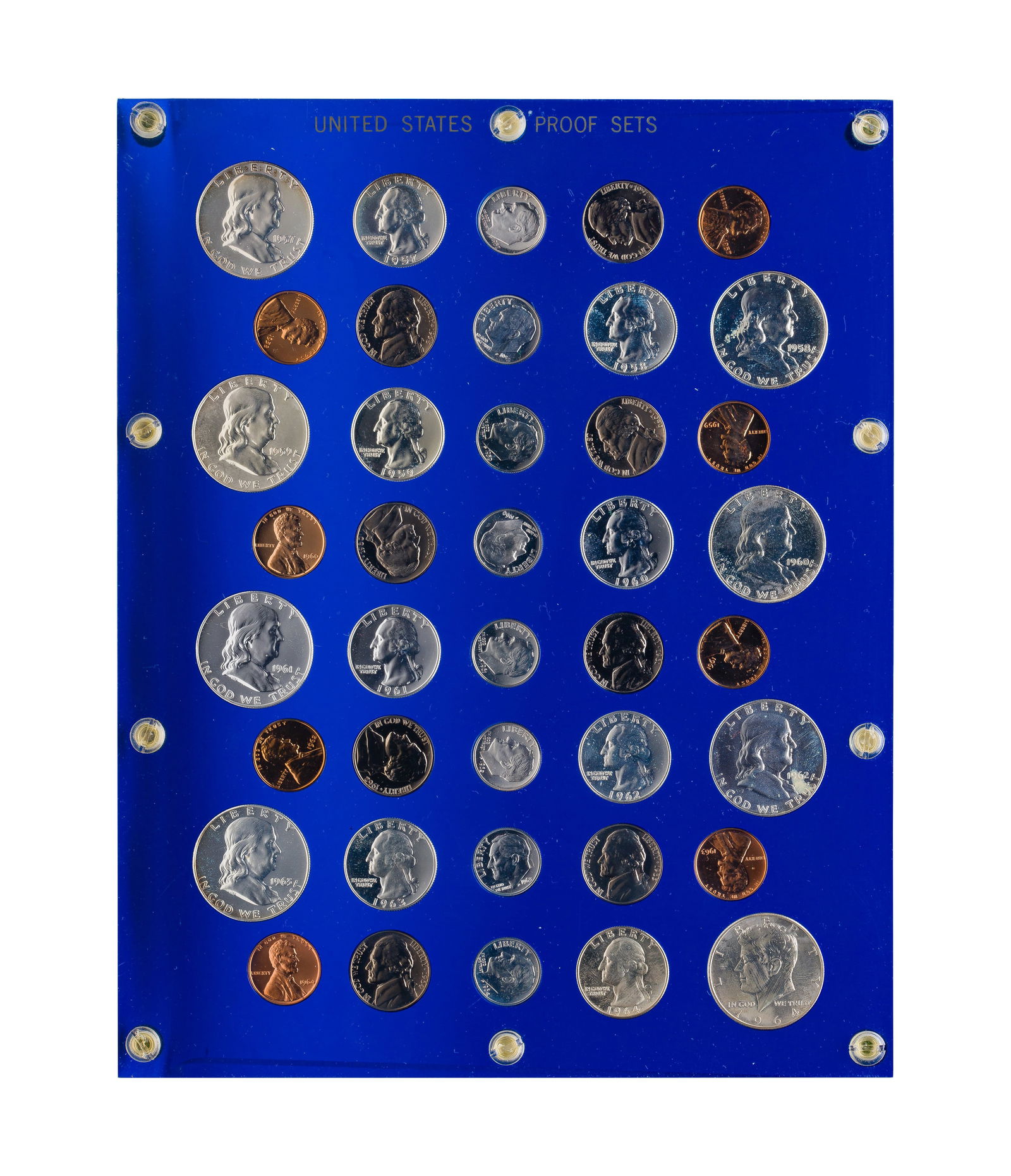 US 1957 to 1964 Proof Set Collection (1 of 2)