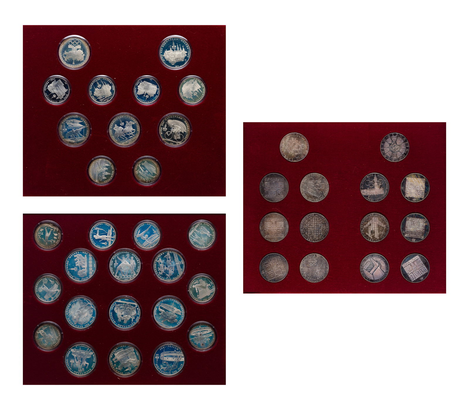Olympic Silver Coin Sets: Olympic Silver Coin Sets (2) sets including a 1976 Republic of Austria Innsbruck and a 1980 Moscow Property from: a Private Collector, Randolph, Wisconsin Category: World Coins & Currency >
