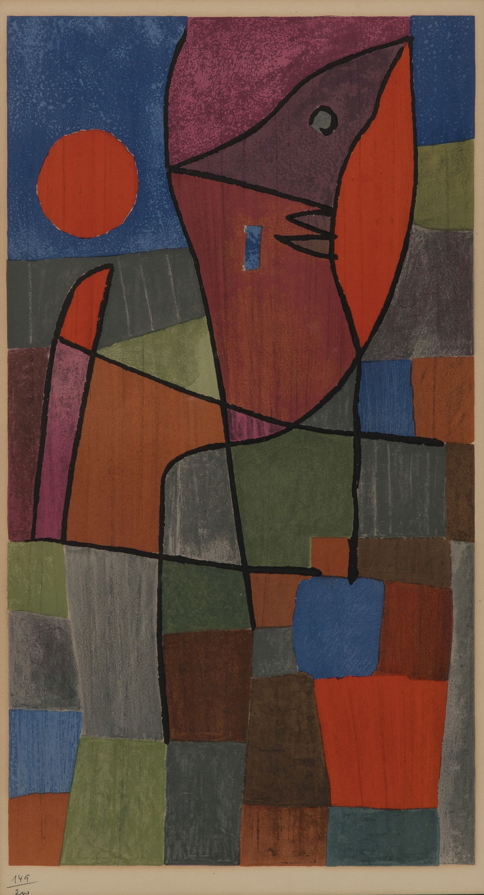 Attributed to Paul Klee (Swiss, 1879-1940) 'Palesio Nua' Lithograph (1 of 2)