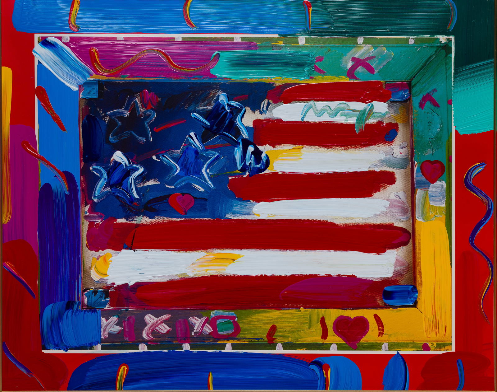 Peter Max (American, b.1937) 'Eastern Europe Museum Tour' Mixed Media on Paper (1 of 2)