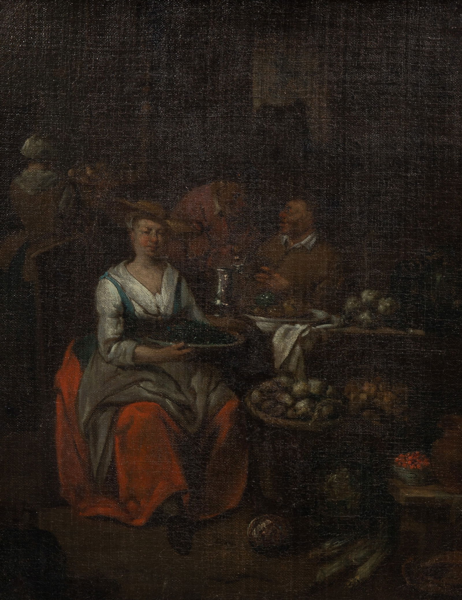 Attributed to Jan Baptist Lambrechts (Flemish, 1680-1731) Oil on Canvas (1 of 3)