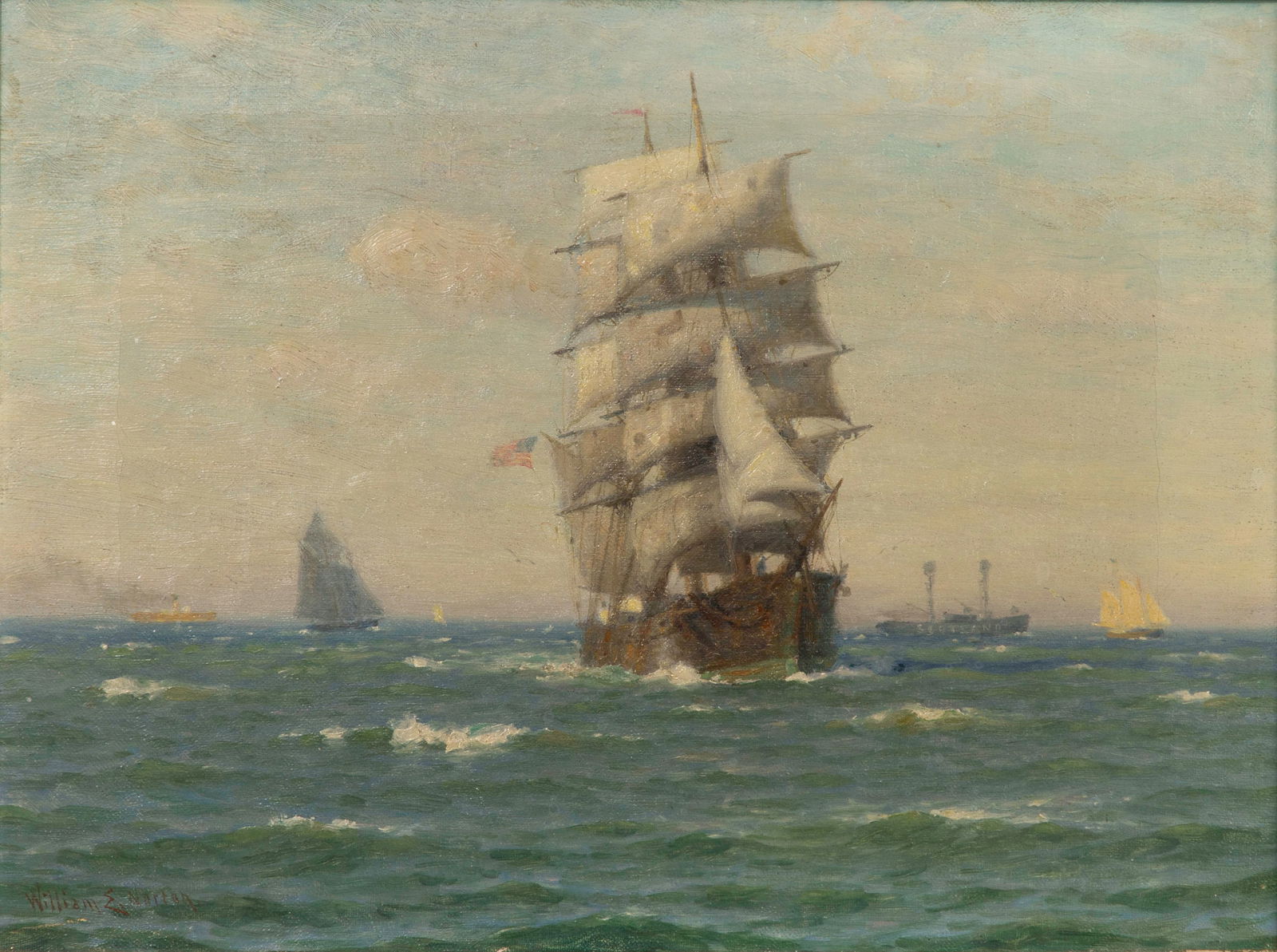 William E Norton (American, 1843-1916) Oil on Canvas (1 of 4)