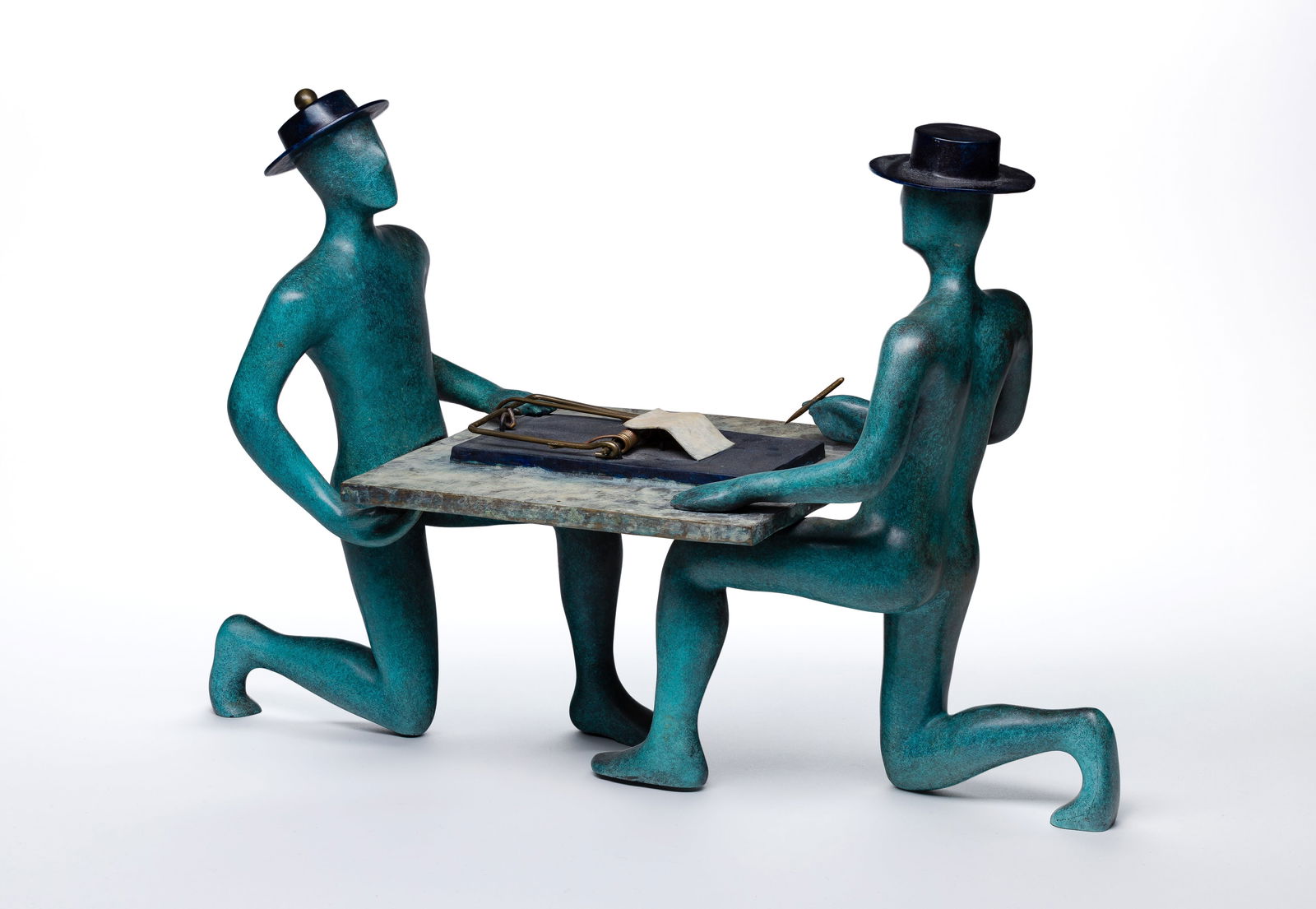 Mark Kostabi (American, b. 1960) 'Art of the Deal' Bronze Sculpture (1 of 4)