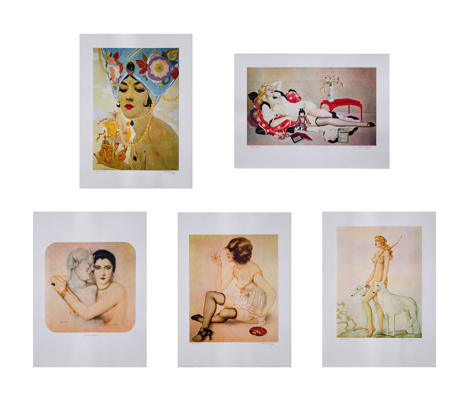 Alberto Vargas (Peruvian-American, 1896-1982) Offset Lithographs (1 of 6)