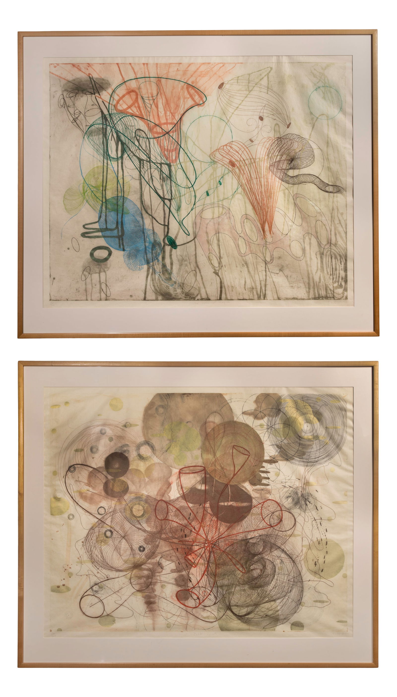 Judy Pfaff (American, b.1946) 'Deli Spiriti' Etchings (1 of 1)