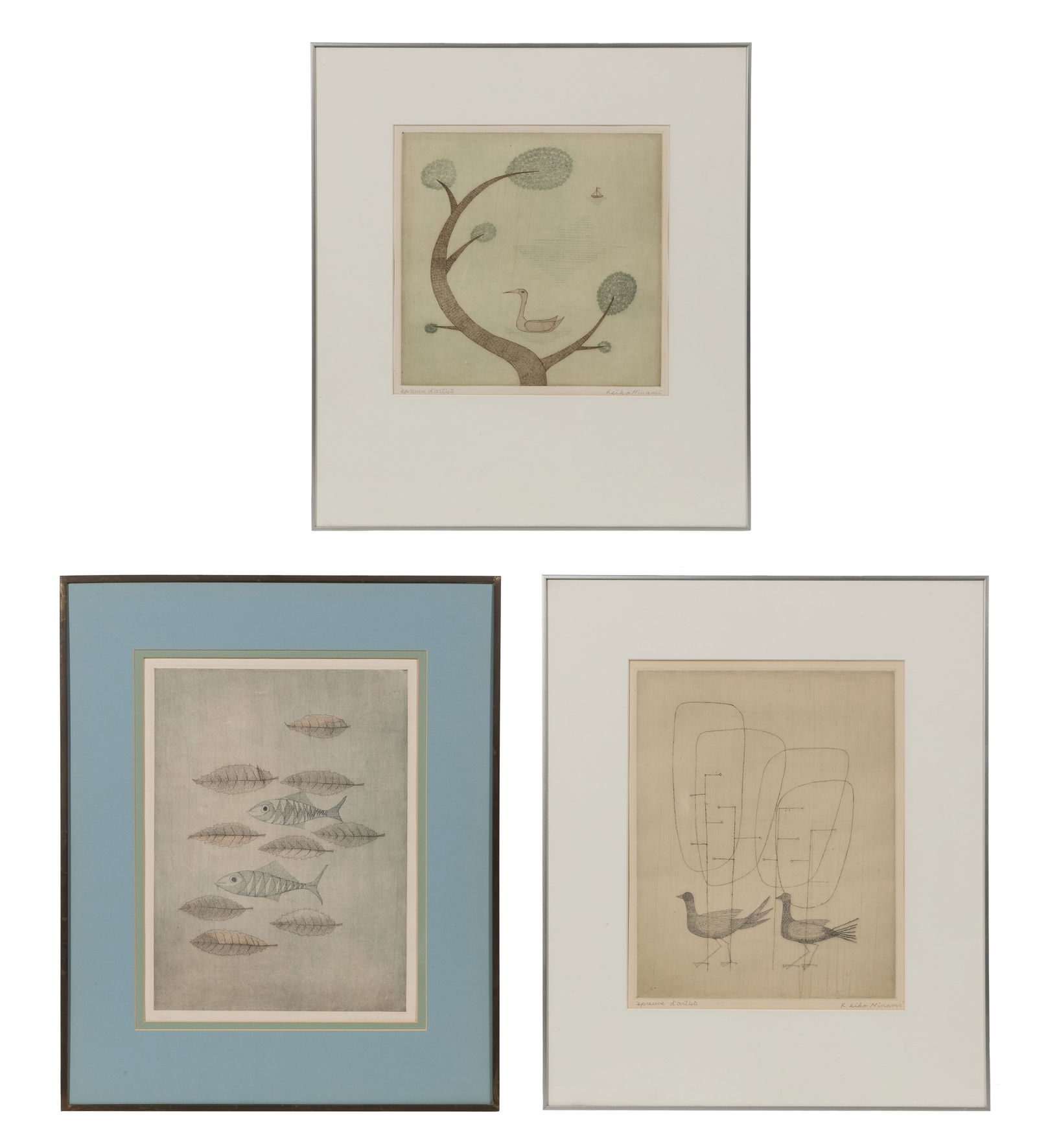 Keiko Minami (Japanese, 1911-2004) Etching and Aquatint Assortment (1 of 1)