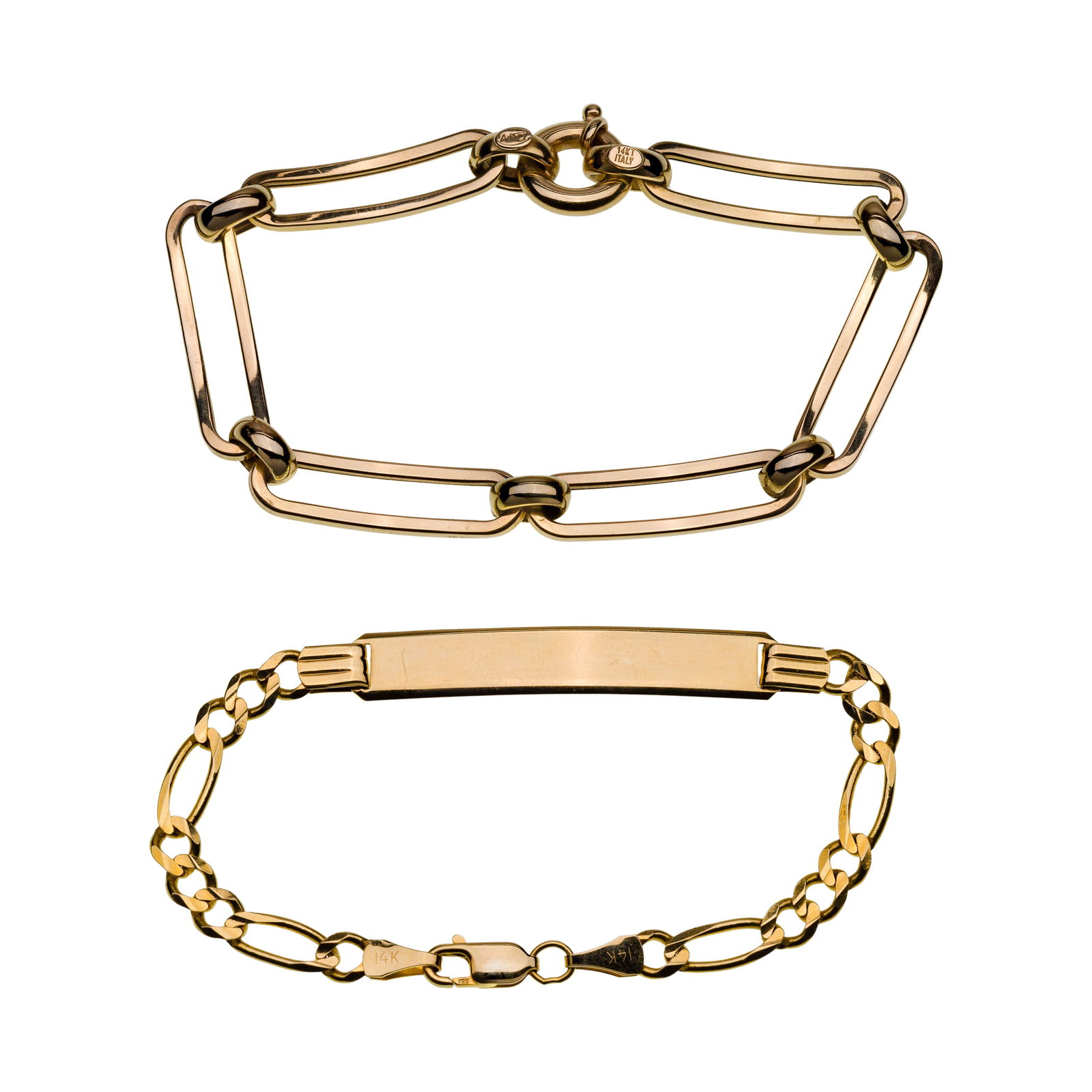 14k Yellow Gold Bracelets - 2