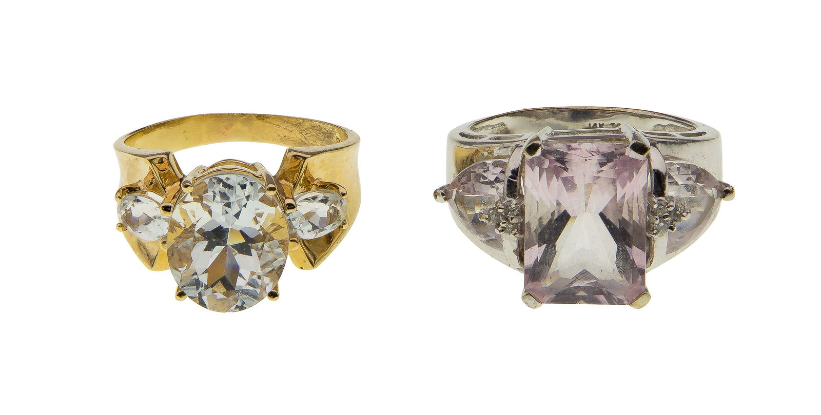 14k Gold and Gemstone Rings (1 of 2)