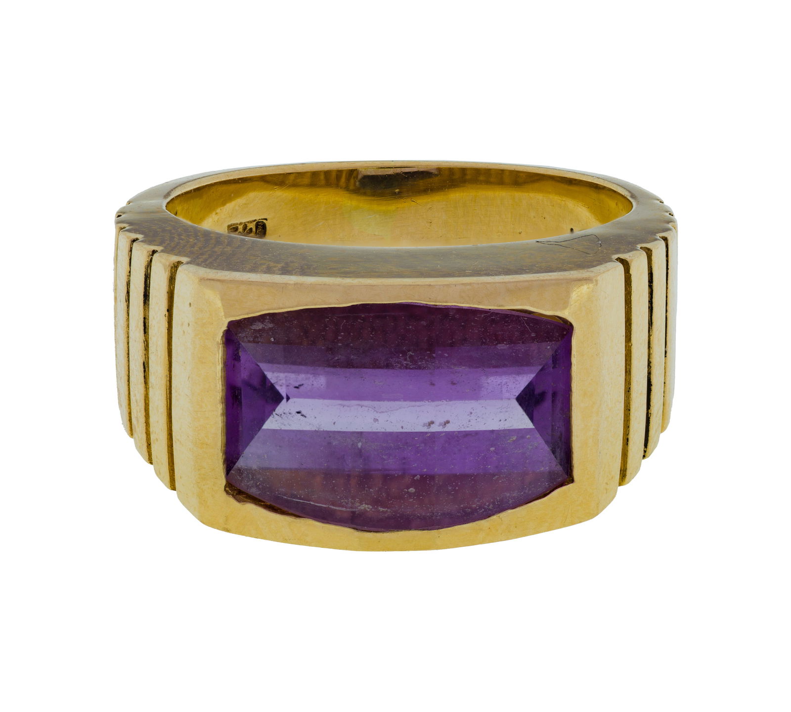 14k Yellow Gold and Amethyst Ring (1 of 2)