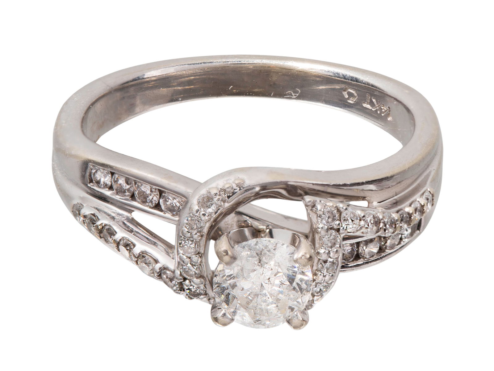14k White Gold and Diamond Ring (1 of 1)