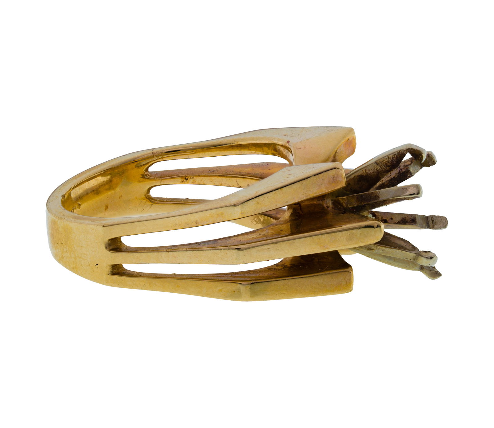 14k Yellow Gold Ring Setting - 2