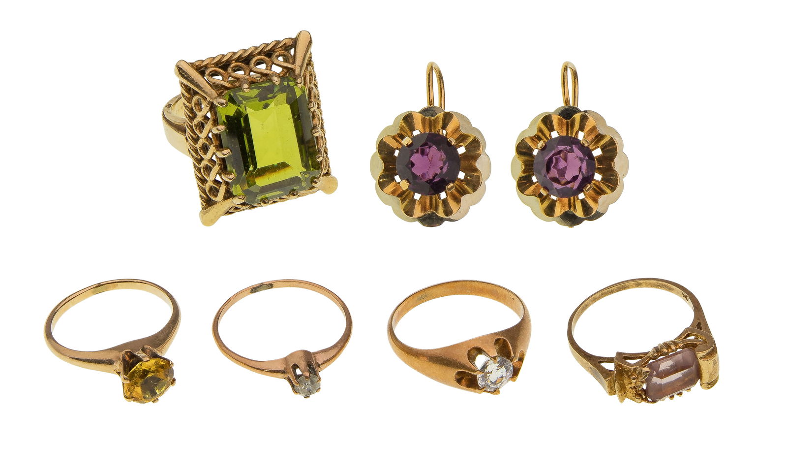 18k and 10k Yellow Gold Jewelry Assortment (1 of 1)