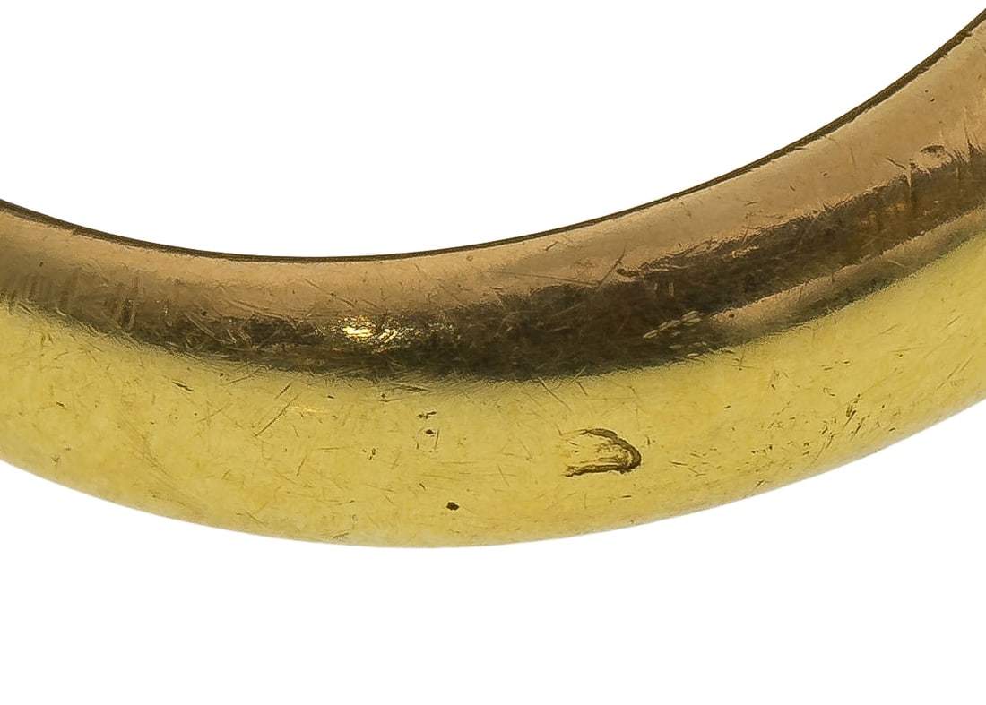 18k Yellow Gold and Agate Ring - 4