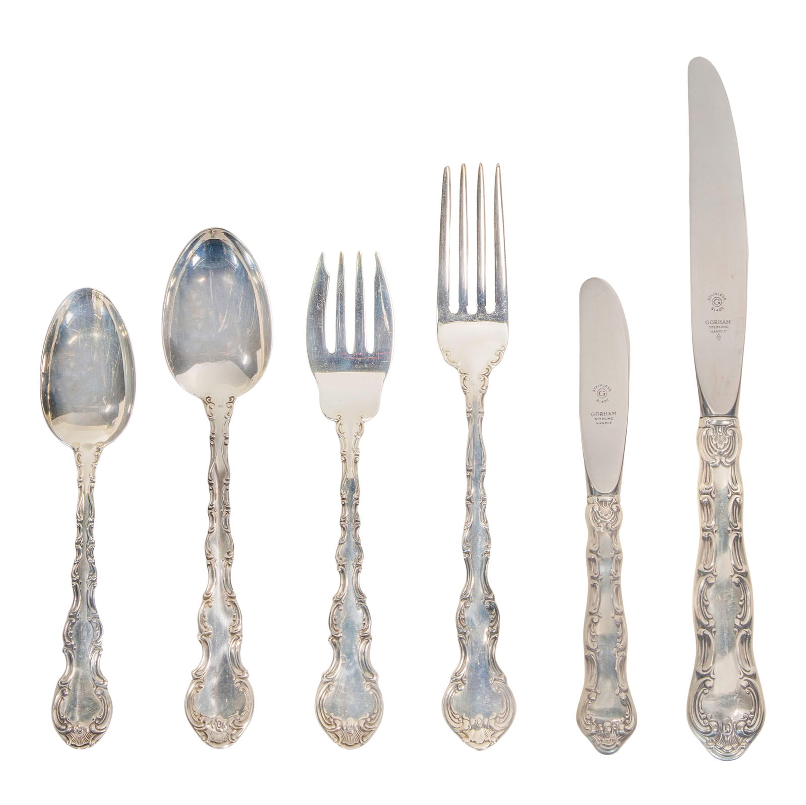 Gorham Strasbourg Sterling Silver Flatware Service (1 of 5)