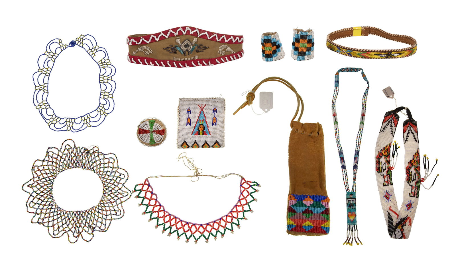 Native American Beaded Object Assortment - 2