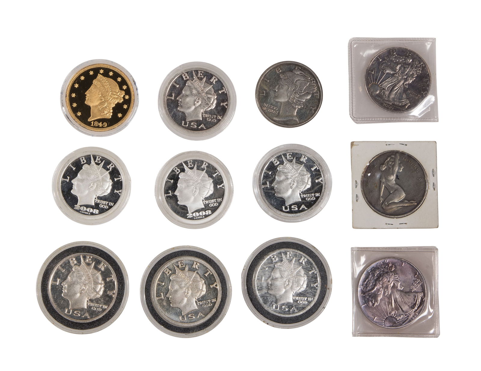 Modern Commemorative 1oz Silver Coin Assortment (1 of 2)