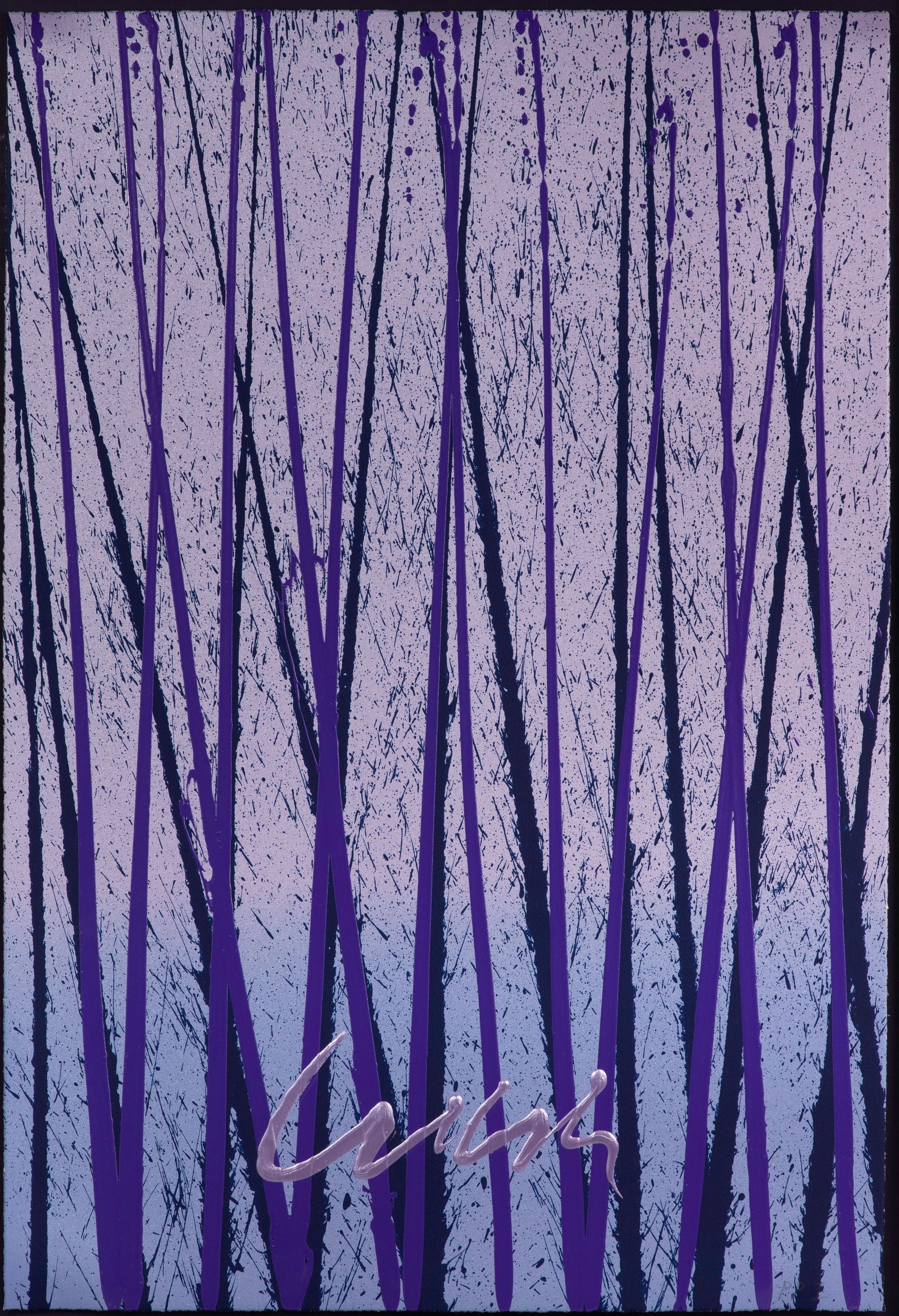 Dale Chihuly (American, b.1941) 'Viola's Reeds' Embellished Serigraph (1 of 2)