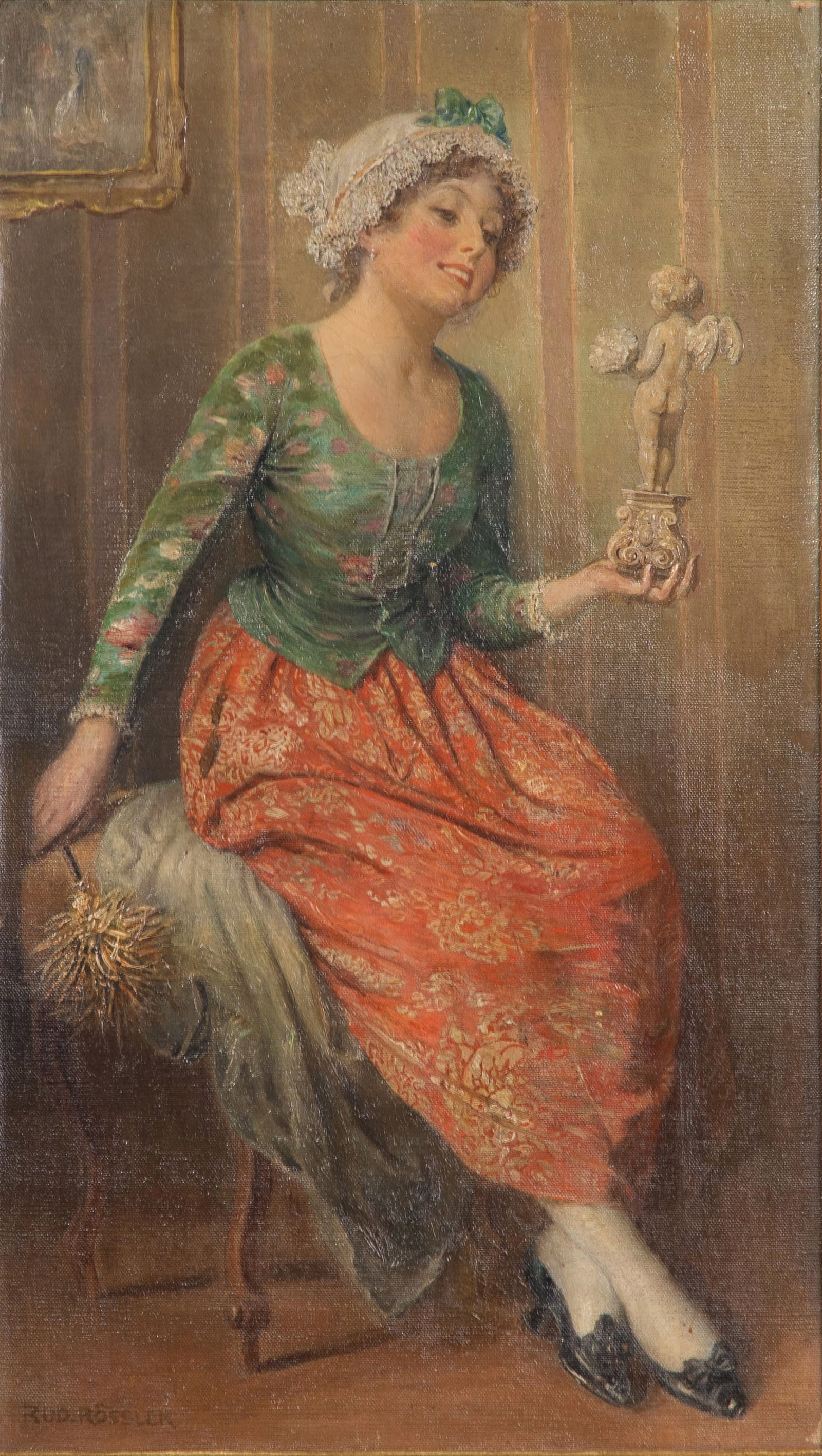 Rudolf Rossler (Austrian, 1864-1934) Oil on Canvas (1 of 4)