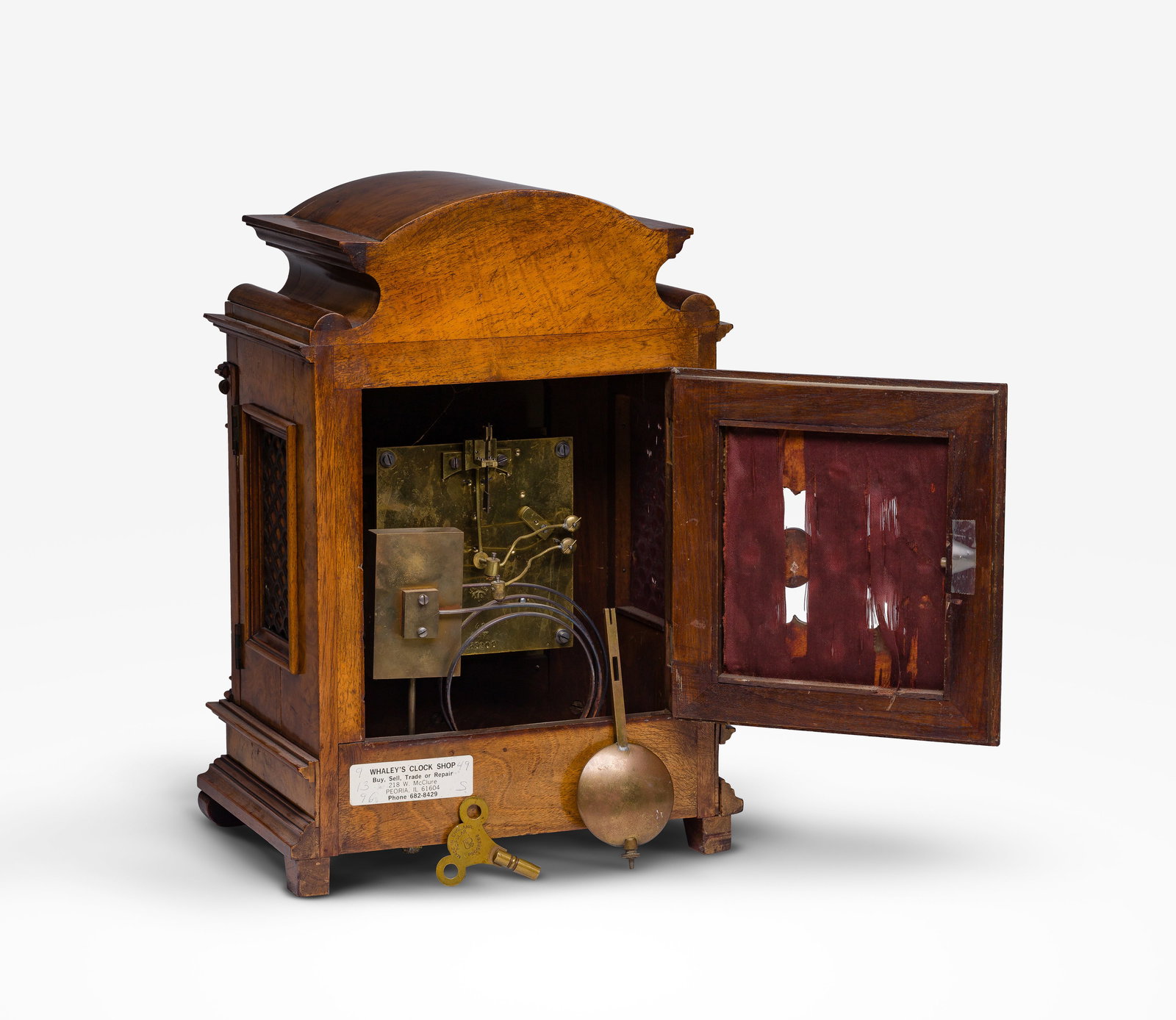 Lenzkirch Walnut Mantel Clock - 4