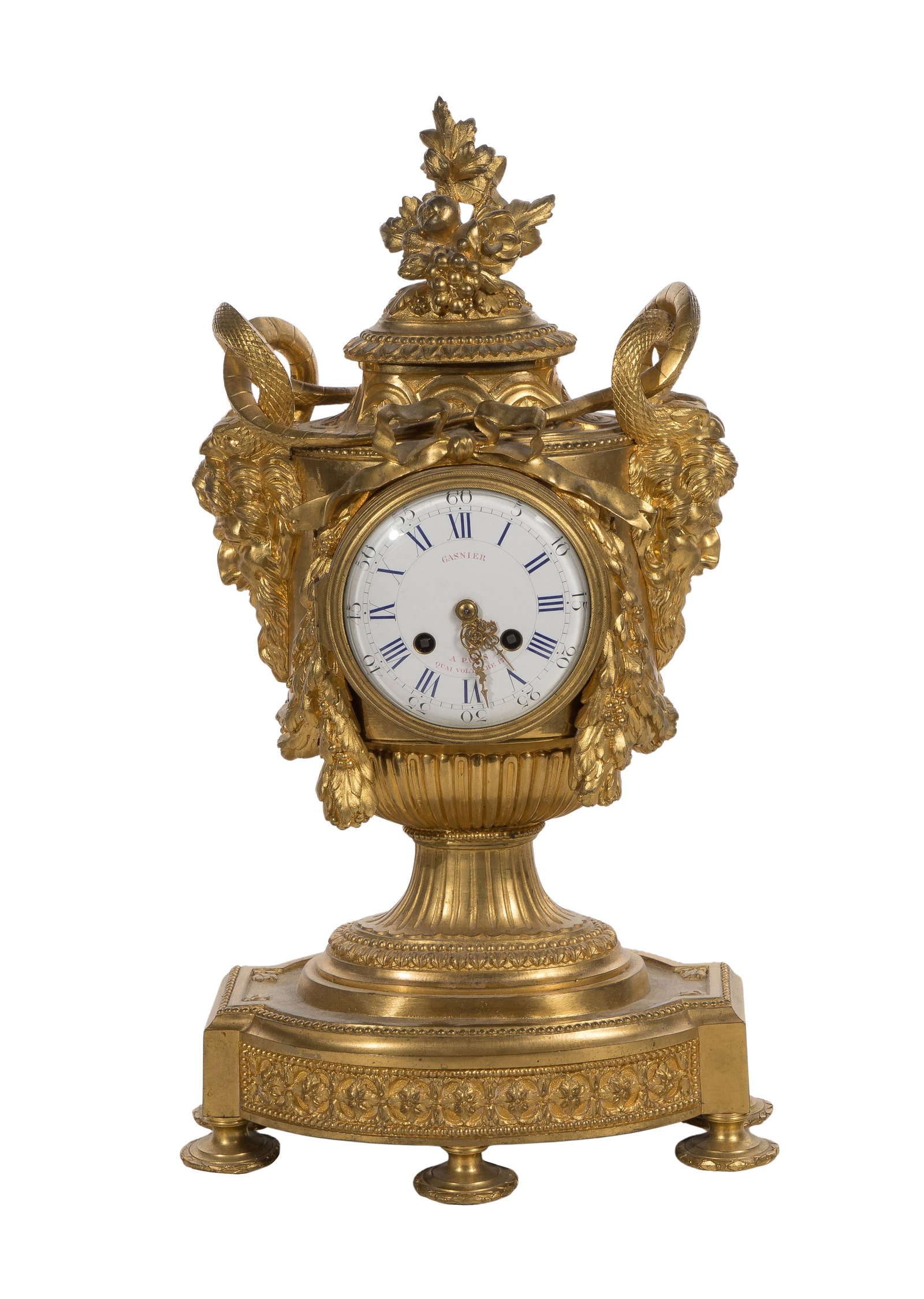 Louis XVI Style Gilt Bronze Mantel Clock (1 of 3)