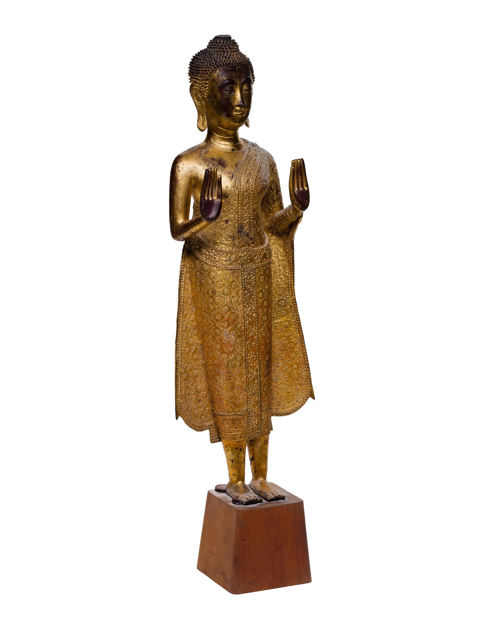 Thai Gilt Metal Buddha Statue (1 of 4)