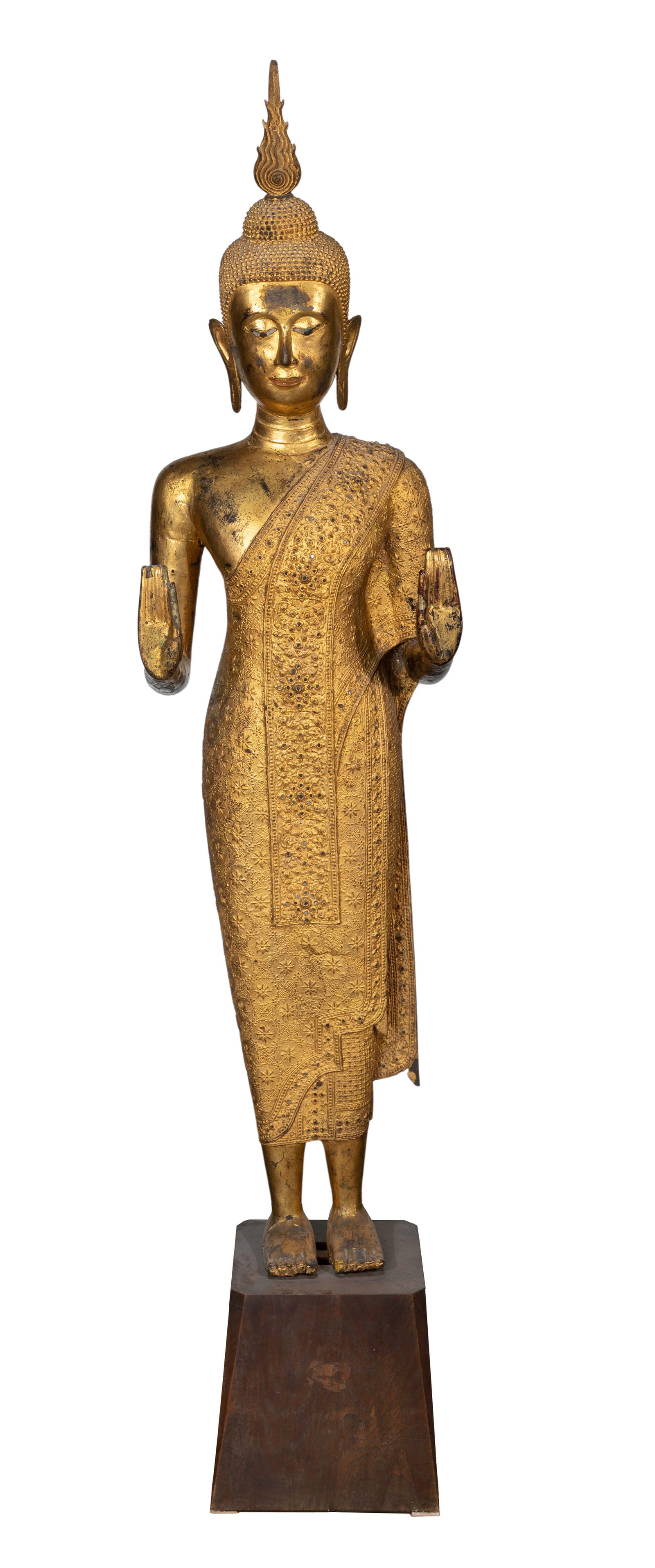 Thai Gilt Metal Buddha Statue (1 of 2)