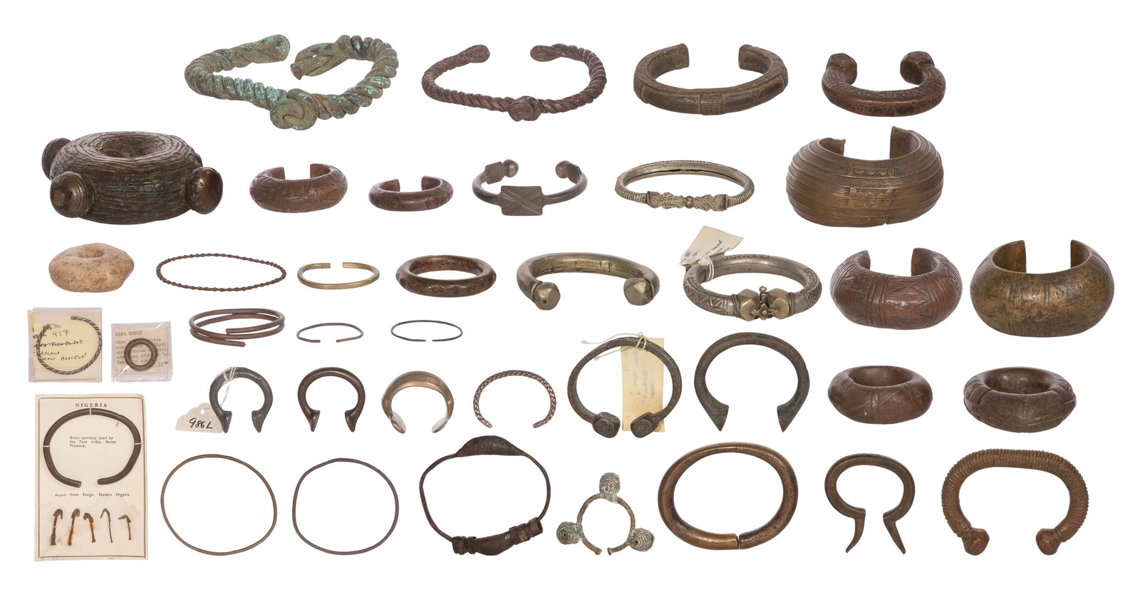 African Currency Bracelet and Object Assortment (1 of 1)