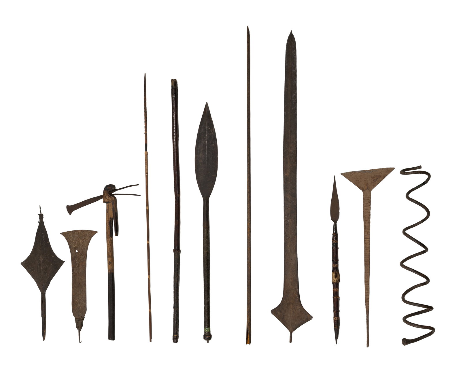 African Iron Currency Object and Weapon Assortment (1 of 1)