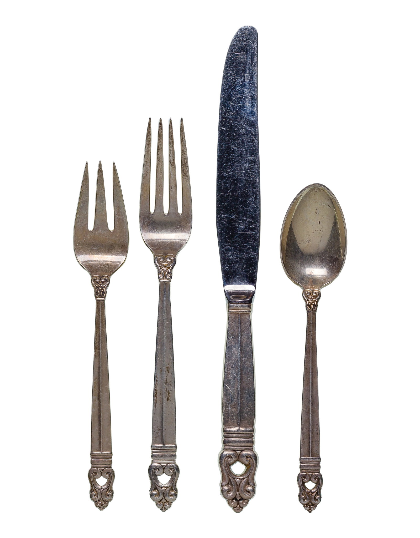 International Royal Danish Sterling Silver Flatware Service (1 of 2)