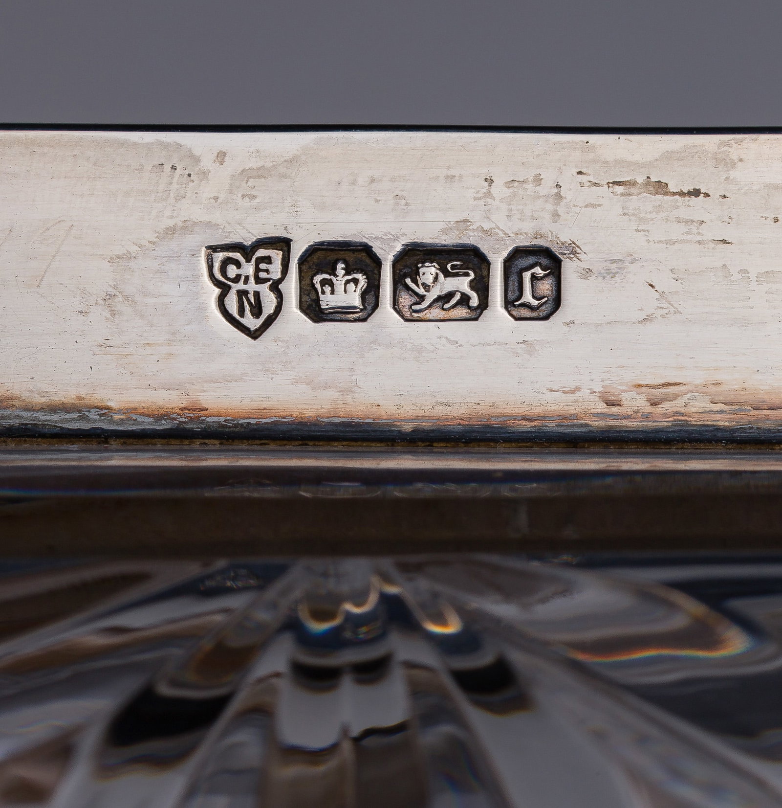 Victorian Sterling Silver Mounted Tableware Assortment - 5