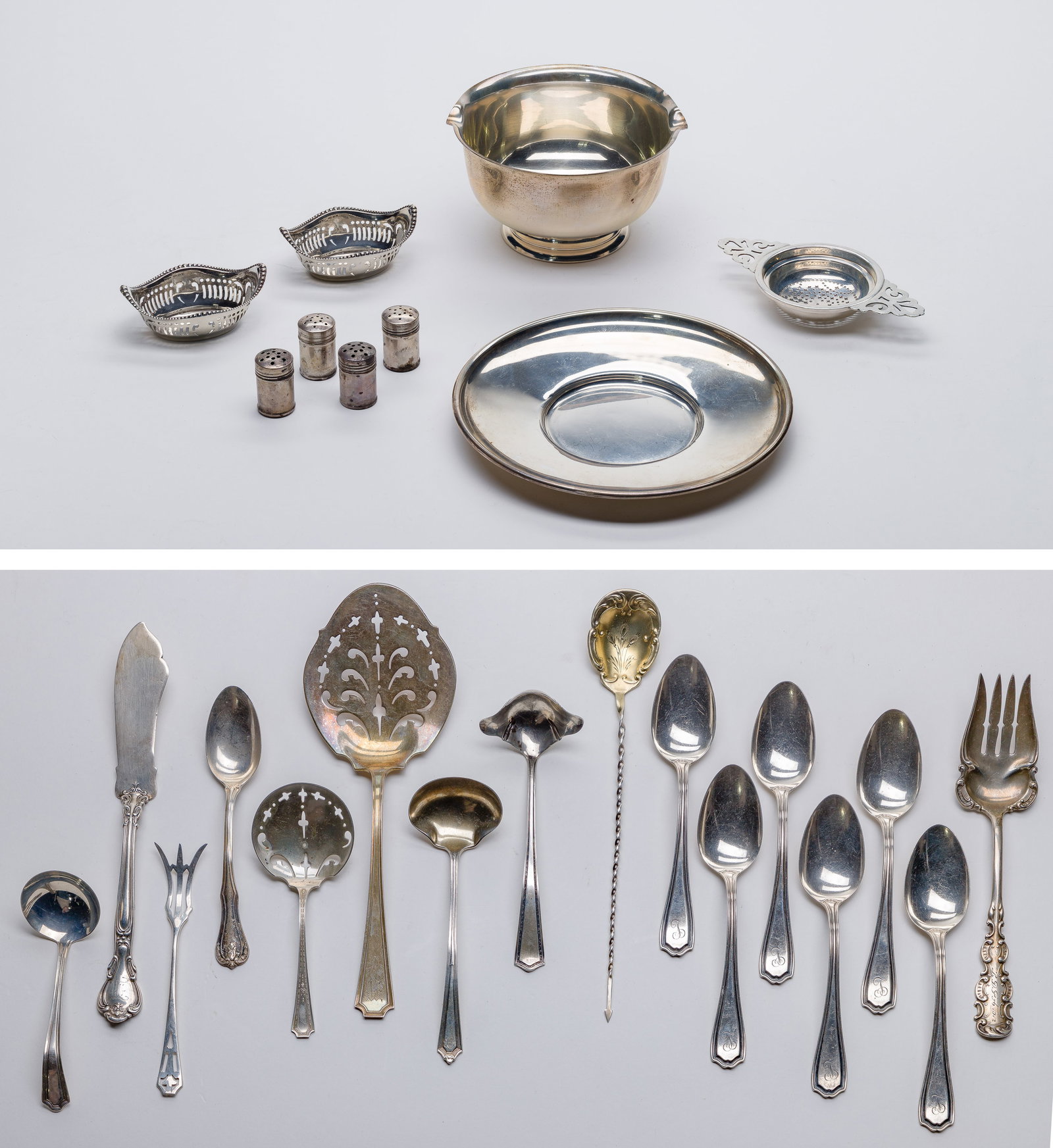 Sterling Silver Holloware and Flatware Assortment (1 of 1)