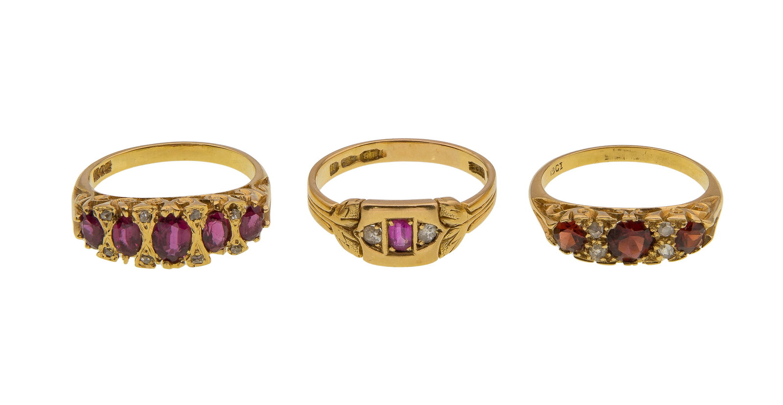 18k Yellow Gold and Gemstone Ring Assortment (1 of 2)