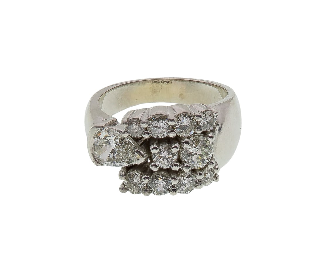 14k White Gold and Diamond Ring (1 of 4)