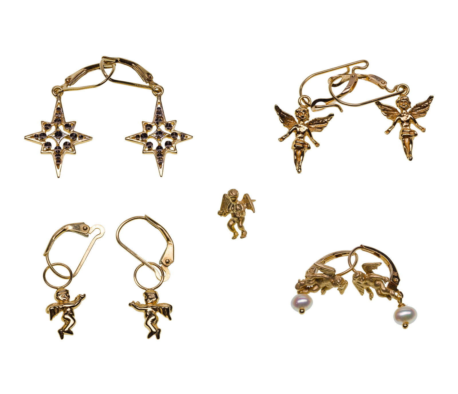 14k Yellow Gold Earring Assortment (1 of 1)