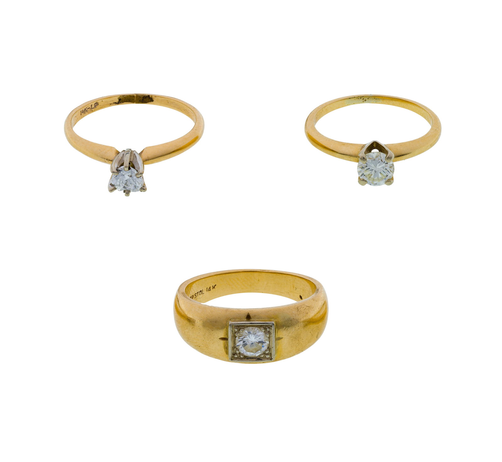 14k Yellow Gold and Diamond Ring Assortment (1 of 2)