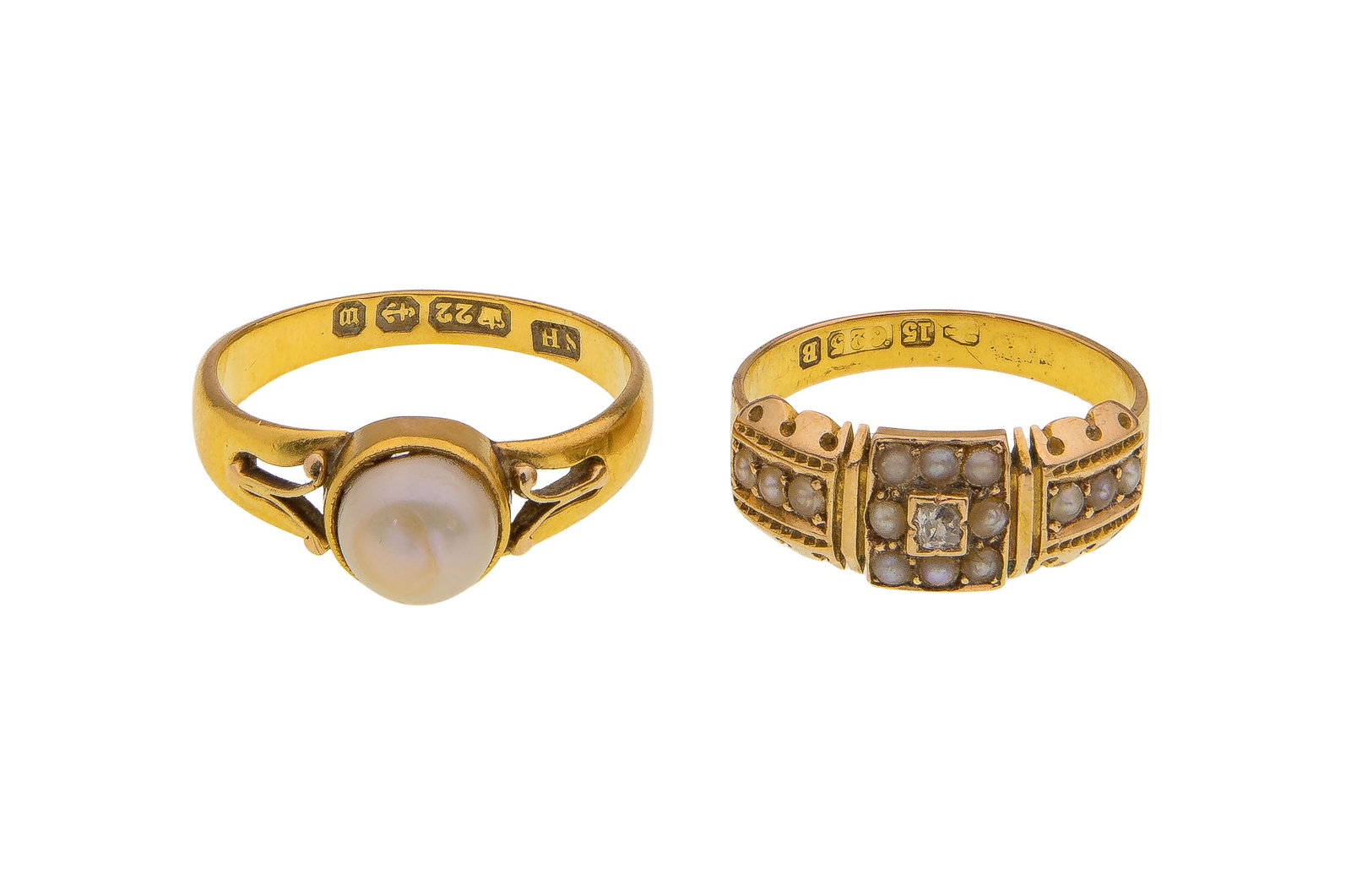 22k and 15k Yellow Gold Rings (1 of 1)