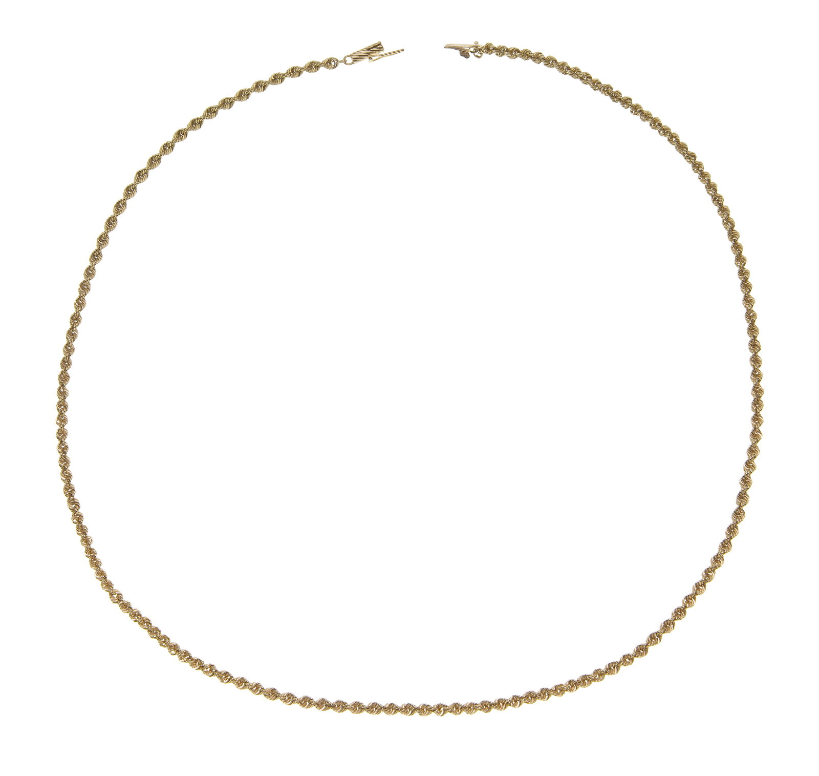 14k Yellow Gold Twisted Rope Necklace (1 of 2)