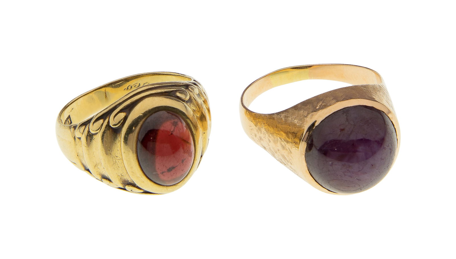 10k Yellow Gold and Gemstone Rings (1 of 2)
