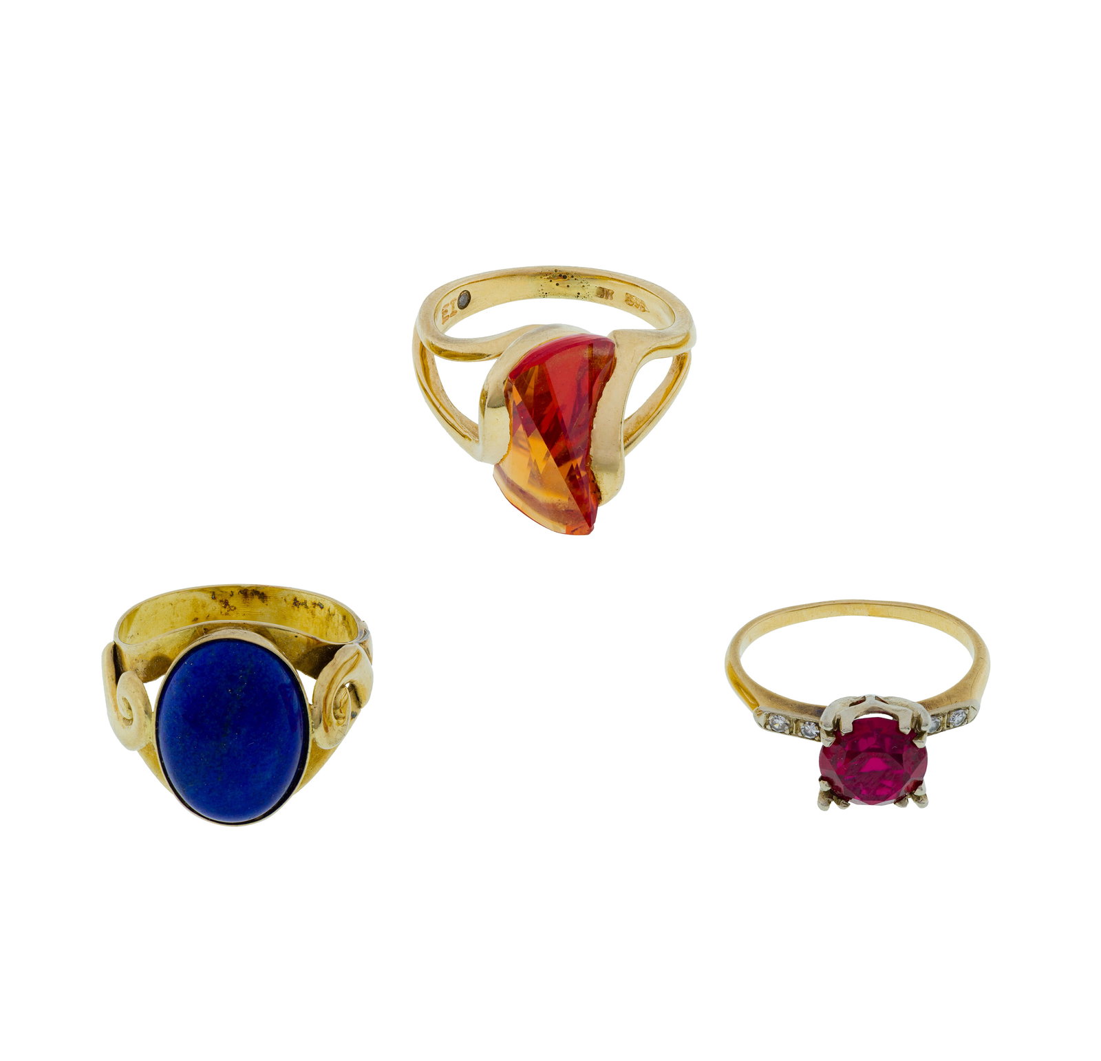 14k Yellow Gold and Gemstone Ring Assortment (1 of 2)