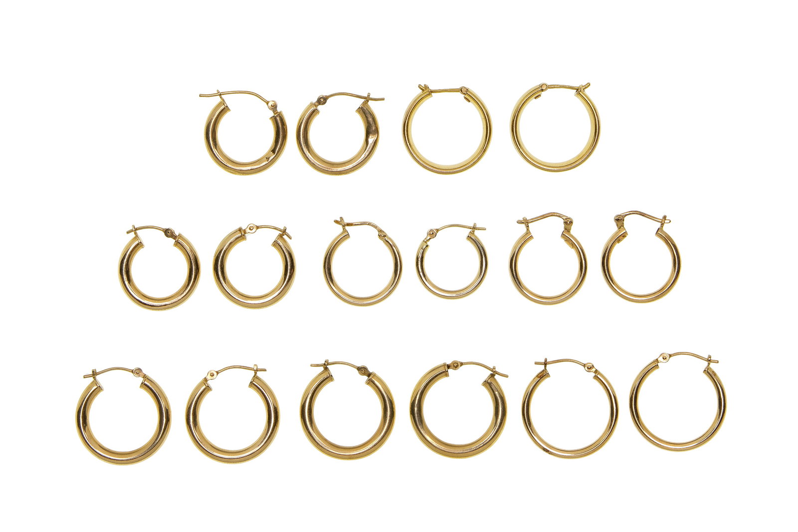 14k Yellow Gold Hoop Earring Assortment (1 of 1)