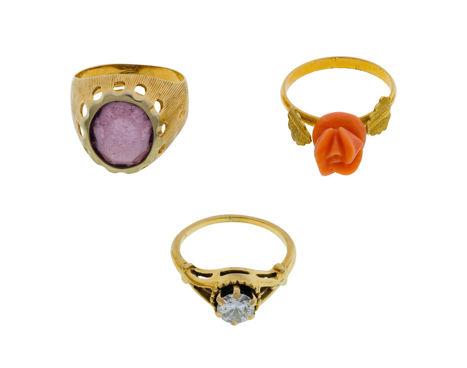 18k Yellow Gold Ring Assortment (1 of 2)