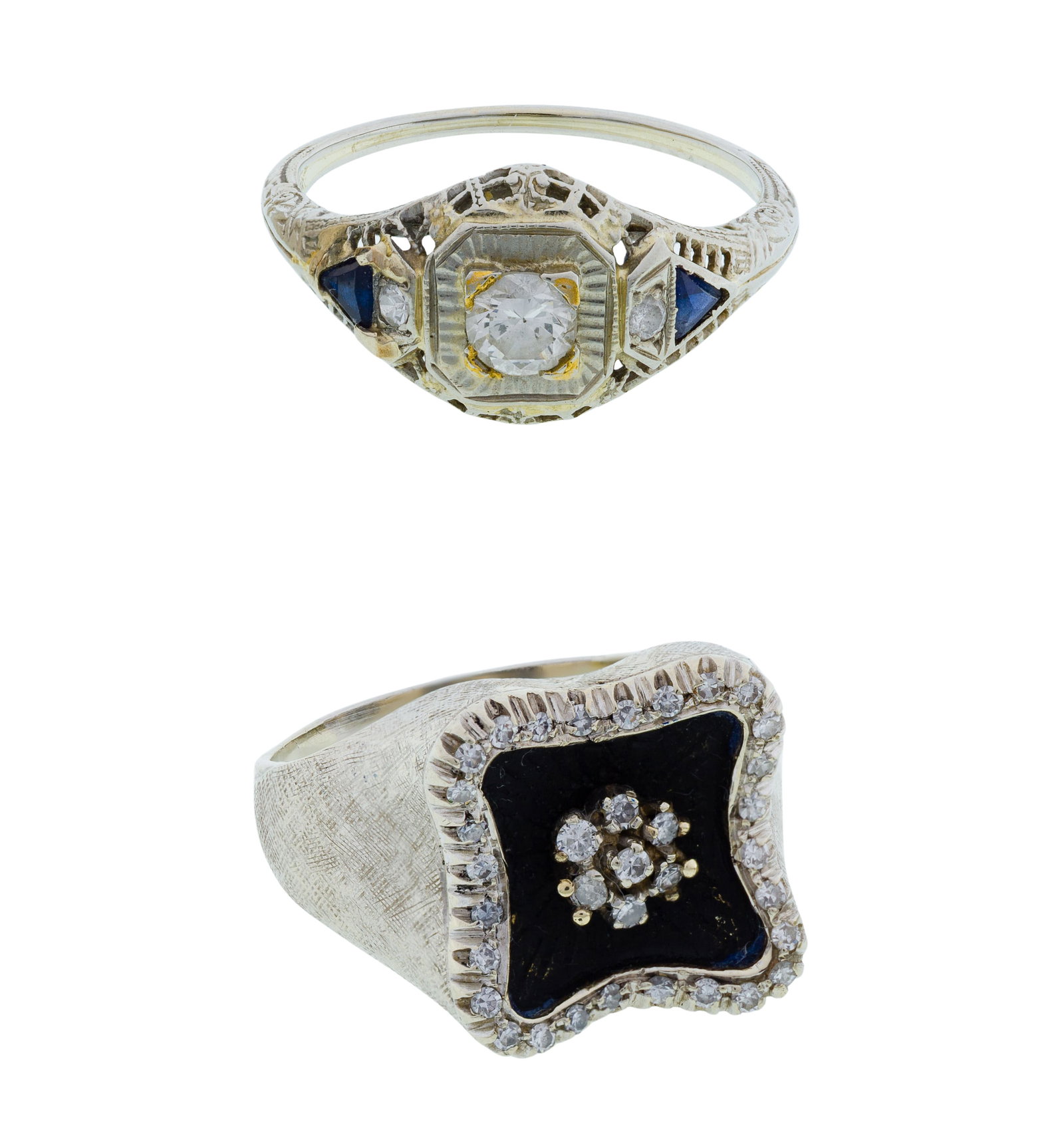 18k White Gold and Diamond Rings (1 of 2)