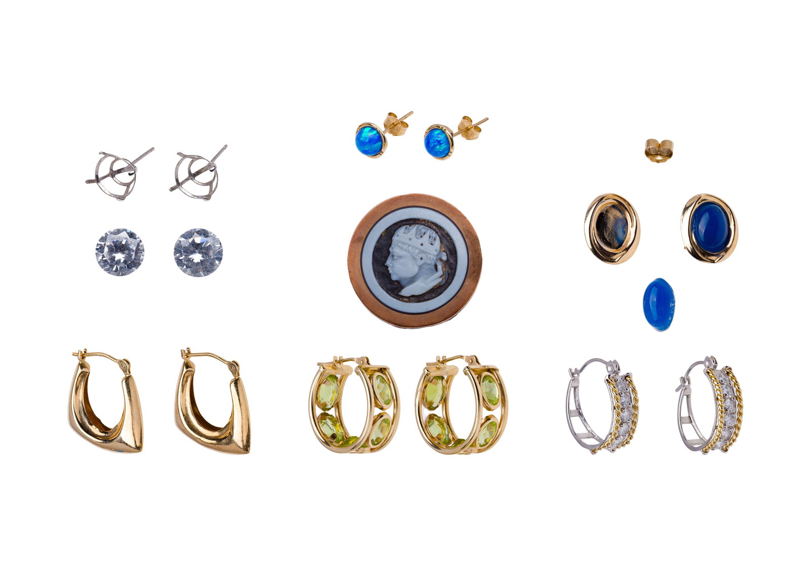 14k Gold Earring Assortment (1 of 1)