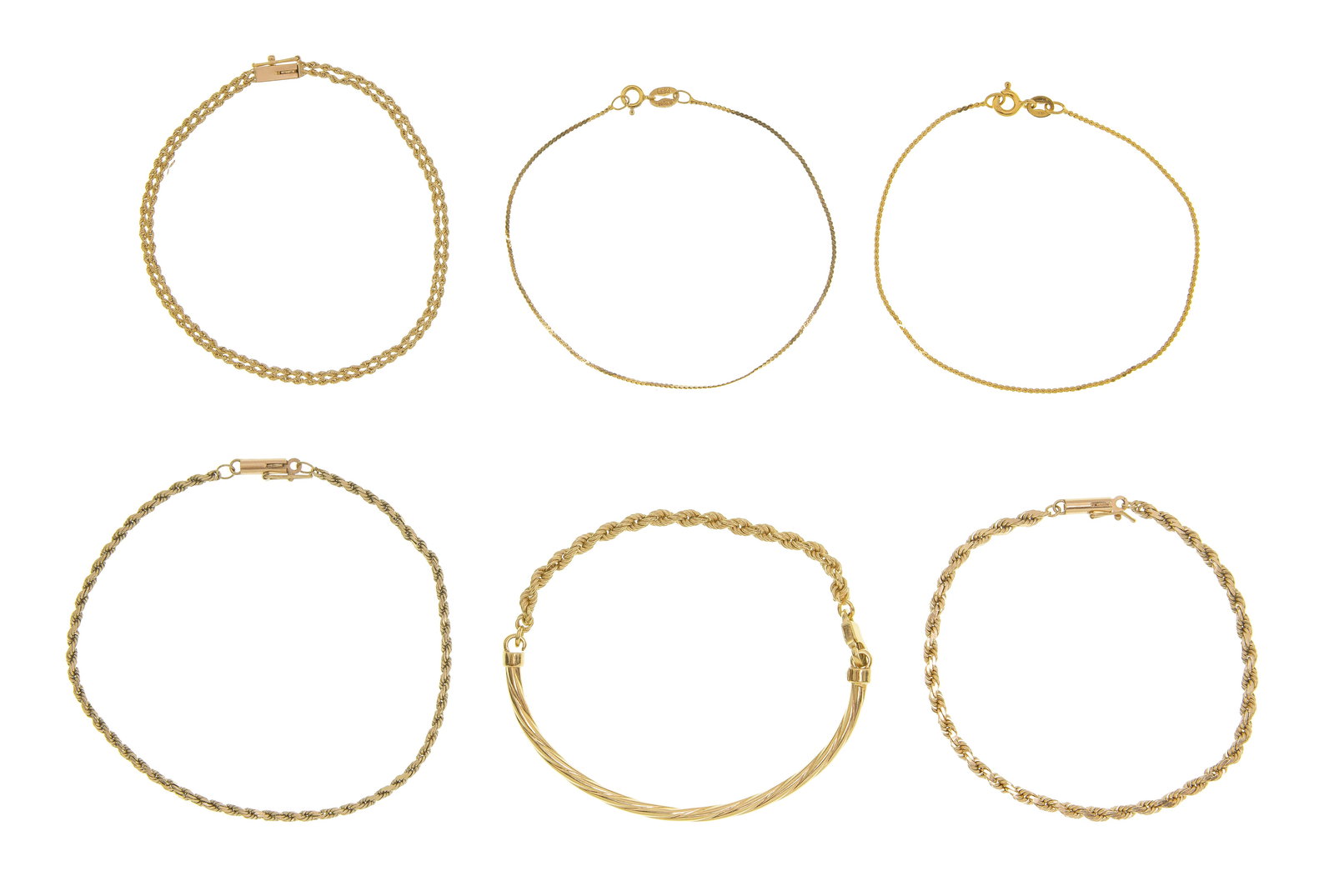 14k Yellow Gold Bracelet Assortment (1 of 1)