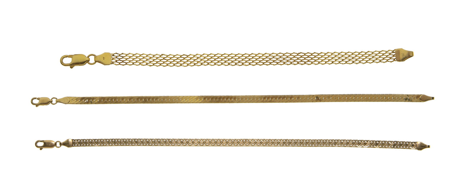 14k Yellow Gold Bracelet Assortment (1 of 1)