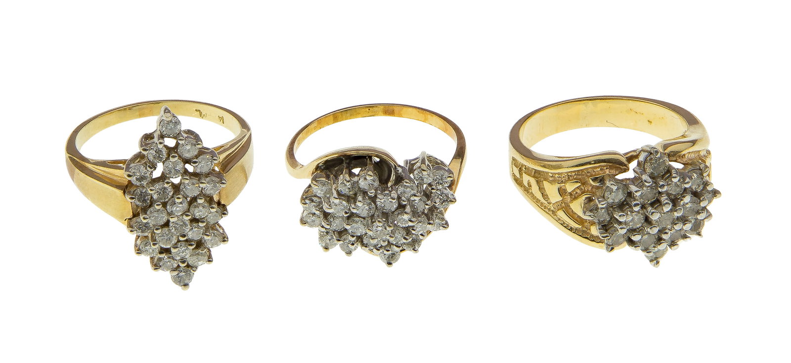 14k Yellow Gold and Diamond Ring Assortment (1 of 2)