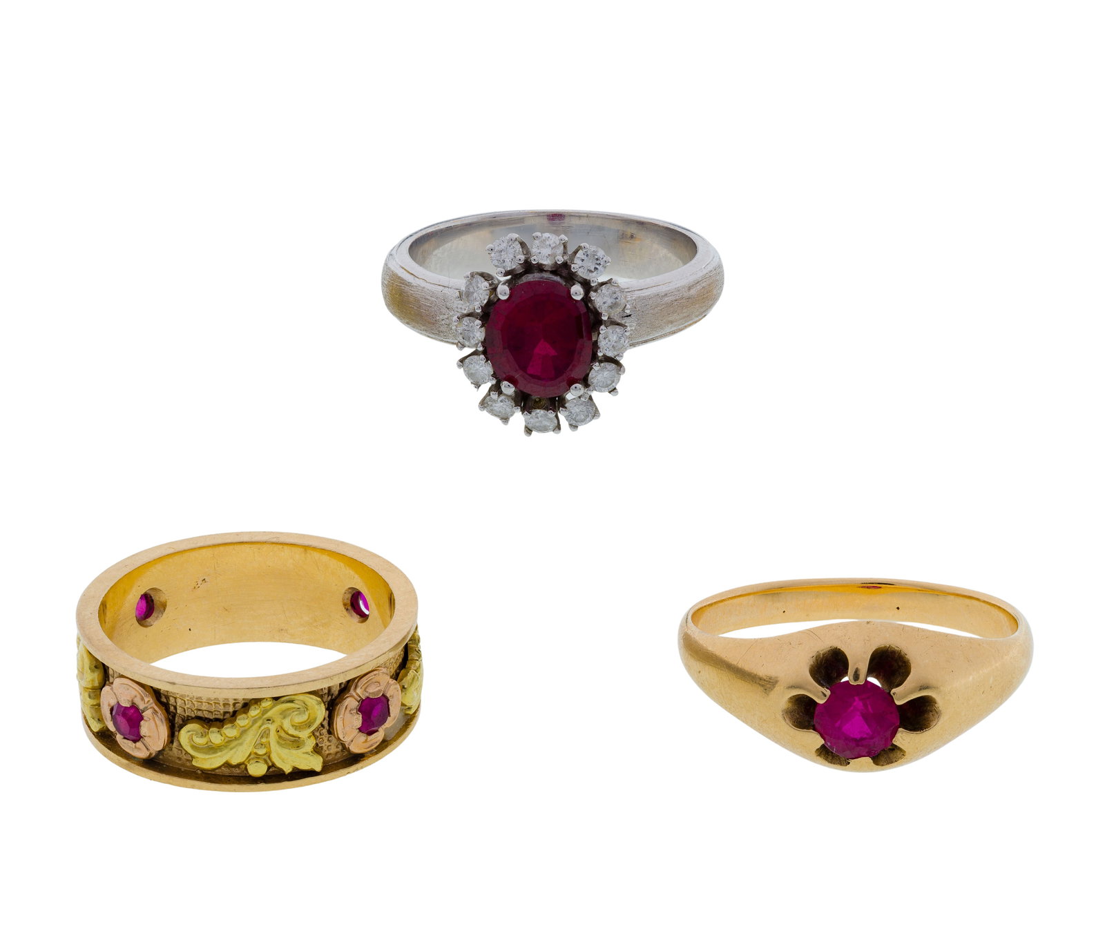 14k Gold and Ruby Ring Assortment (1 of 1)