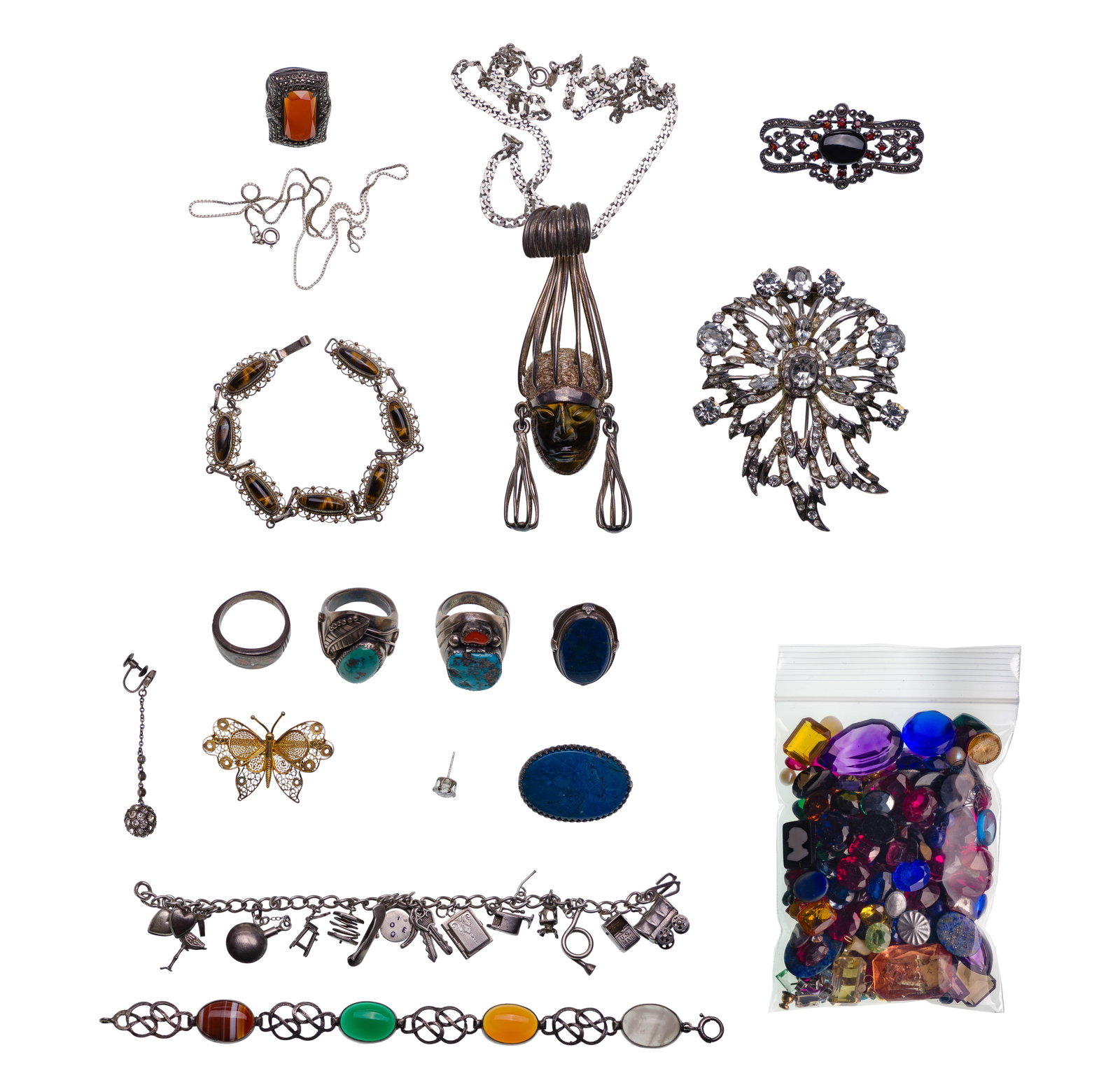 Sterling Silver and Costume Jewelry Assortment (1 of 3)