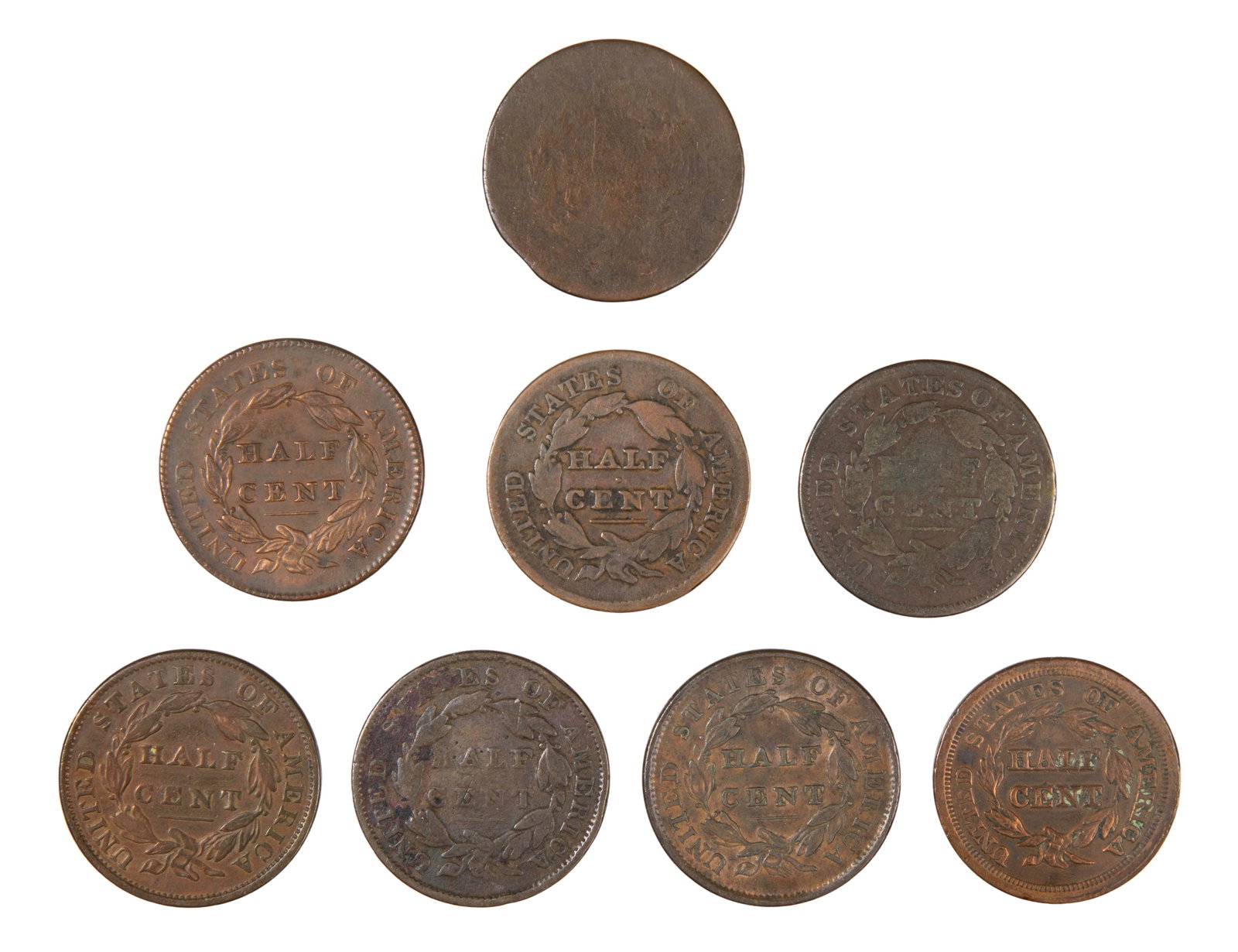 US Half 1c Assortment - 2